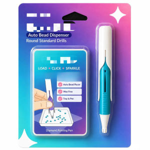💎 [Time-Saving Design] Automatic Diamond Dispensing Pen – No wax blocks or flipping diamonds required/easy to use/perfect for DIY crafts.