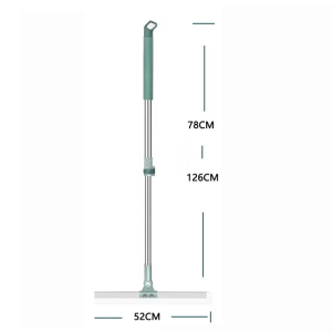 SG [READY STOCK] 52cm Magic Broom Sweeper Silicone Floor Scraper Retractable Floor Wiper Mop DualUse For Bathroom Toilet