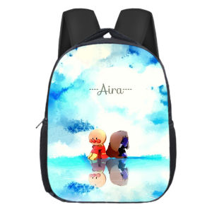 40cm Anpanman Fashion Schoolbag Student Backpack Kindergarten Personality Cartoon Polyester Shoulder Bag