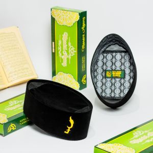 Peci Kopiah Kopyah Songkok Hitam Motif Logo Kujang Ac Pria Anak Dan Dewasa Murah Berkualitas Tinggi 9 cm.