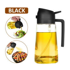 【✅SG stock】2 In 1 Oil Dispenser 470ML Spray & Pour Oil Dispenser with Anti-Drip Design