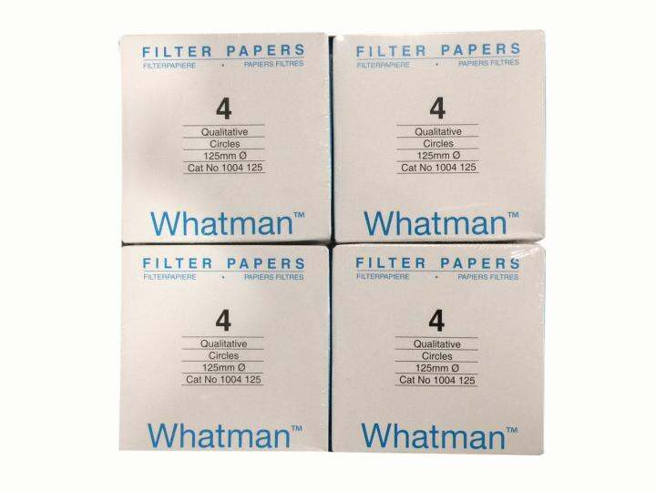 Whatman Filter Paper No. 4 Qualitative 125mm CAT No. 1004-125 | Lazada PH