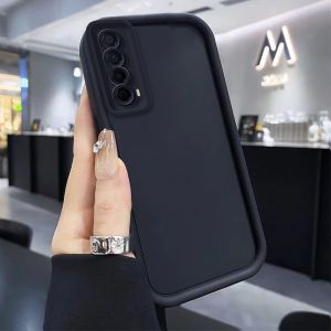 เคสสำหรับศัพท์ Huawei Y7a 2021 เคสนิ่มซิลิโคนกันกระแทก ดีไซน์ใหม่สวยงามพร้อมที่จับและสายคล้องสำหรับผู้หญิง JTXXZJGS01