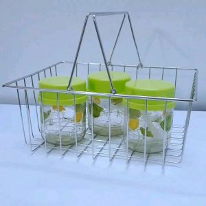 Giỏ Inox Có Quai Cầm Có Thể Tháo Rời Đựng Thực Phẩm Hoa Quả Vật Dụng...