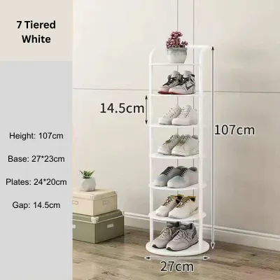 [SG SELLER] Upgraded Multi Layer Metal Shoe Rack (5-8)/Minimalist Modern Design Rust-proof/space saving BTO HDB