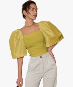 GINACasual  Party Plain Color Classic and Elegant  Modern Filipianiana  Puff Sleeves Top Blouse   - XS to Large - classy and elegant - timeless top - casual or party top - classic top - super kapal ng tela - hindi kayo magsisi - our aim is to produce qual