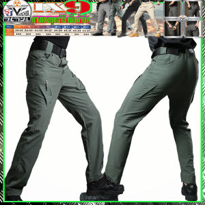 กางเกงยุทธวิธี IX9ผ้ายืดหยุ่นใส่สบายเนื้อผ้าคอตตอน กางเกงคาร์โก้ กางเกงทหาร ชุดฝึก คุณภาพสูง ดูดซับเหงื่อ S-3XL Tactical Cargo