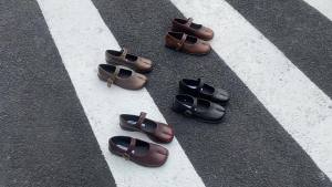 Giày bệt mũi phẳng Fengliya giày Mary Jane giày nữ 2024 Giày đơn một dây đế mềm bề mặt mềm móng heo mới