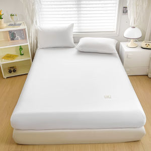 Plain Elastic Fittedsheet Cotton Bed Sheet Breathable 600TC Fittedsheet Single/Super Single/Queen/Double/King/Super King