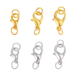 10Pcs Jewelry Findings 10/12/14/16/18/21mm Alloy Lobster Clasps