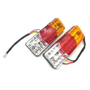 [tianjunmaoyi] 3Colors LED Waterproof Tail Light Reverse Brake Stop Motorcycle Turn Signal 12V