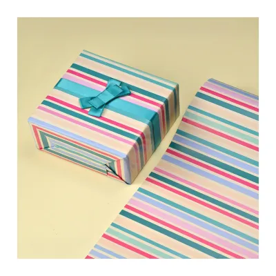 CGS Printed Wrapping Paper (Colorful Lines) (5PCS)