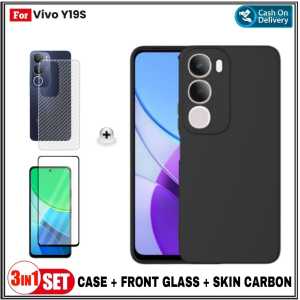 Paket 3IN1 Case Vivo Y19s 4G V21 4G Casing Premium SoftCase Slim Exellent Cover