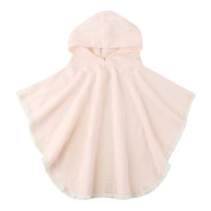 Cartoon Baby Hooded Towel Cape Cotton Bathing Towel for Boys Girls 2-Layers Bathrobe Breathable Sleepwear Infant Ponchos