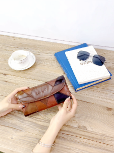 Womens leather wallet Genuine Leather money bag Cowhide Lady Vintage Long Wallets Handmade Card Holder Quality Cobbler Legend