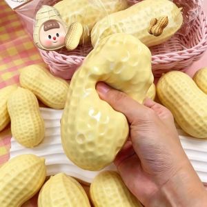 Peanut Stress Ball Crunchy Squeeze Ball Squishy Toy Buttery-Soft Feel Fidget Sensory Toy Anti Stress Toys for Kids & Adults