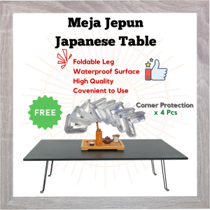 ALife World Meja Jepun Lipat Besar Hari Raya Murah Meja Makan Duduk Panjang Japanese Table Foldable Leg Foldable Japan Table Folding Table Waterproof Big Low Table Affordable multipurpose use for Eating Study Computer Snack Coffee Tea