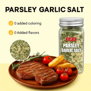 Garlic Salt with Parsley Complex Seasonings Western-Style Seasoning for BBQ Salads Light Cooking Zero Fat Natural Flavor Booster