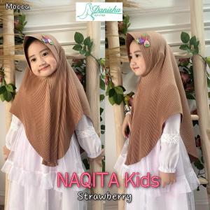 Danisha Naqita jilbab anak Usia 2-6 tahun Plisket Terbaru