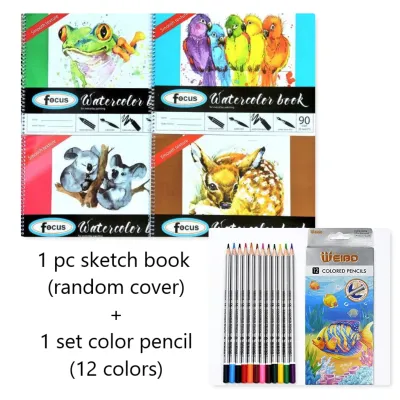 Sketch Book & Watercolor / Color Pencil Set F&S-1399