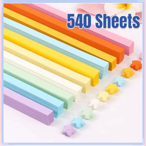 540 Sheets Star Origami Paper 10 Color Star Paper Strip Double Sided Origami Stars Paper Lucky Star Decoration Paper Strips DIY Hand Art Crafts
