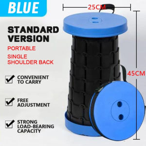 Adventurers  Retractable Folding Stool Camping Chair Outdoor Portable Chair Space Saving Telescopic Chair