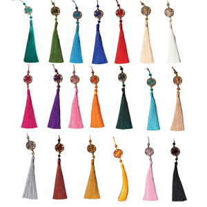 Multipurpose Handmade Han Fu Accessory Featuring Luck Flower Tassels Accessory for Festivals And Daily Casual Wear
