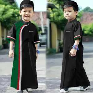 Jubah Gamis Palestina Jubah Anak Laki Laki Terbaru Baju Koko Anak Bonus Peci