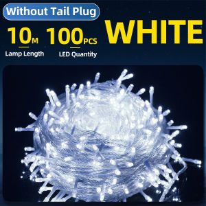KKSKY Buy 1 Take 1 Christmas LED String Fairy Light 10M 3 Modes 220V Lamp RGB Outdoor Waterproof Indoor Christmas Decorative Lamp for Wedding Party Garden Decor Copper Wire with Electrical plug