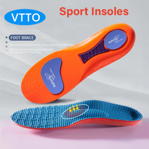 VTTO 1Pair Sport Insoles for Shoes Sole Shock Absorption Deodorant Breathable Cushion Running Insoles for Feet Man Women Orthopedic Insoles