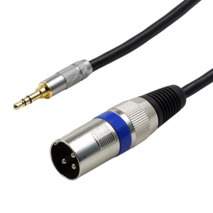 Sound Adapter Cable 3.5mm Mini Plugs to Male Cord Sound Device Connector Microphones Cord Upgrades for Mixing Consoles