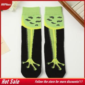 【COD】🔥🔥🔥 Women Ankle Socks Cartoon Frog Print Japanese Funny Creative Fashion Street Spring Autumn Breathable Cute Girl Short Socks