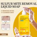 Body Wash Psoriasis Eczema Anti acne Mite Remove Moisturizing SulfurMite Removal Shower Gel. 