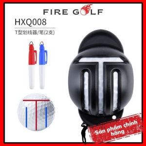 Khuôn vẽ line bóng golf kèm bút PGM Golf Ball Line Marker định hình cho bóng golf mực cao cấp không mờ sau khi vẽ