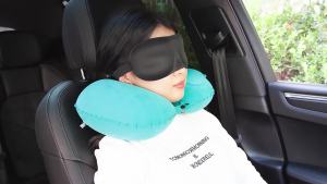 SCH Inflatable Pillow Press Type Inflatable Pillow Foldable Outdoor Travel Pillow Camping Office Pillow