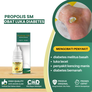 Obat Luka Diabetes Melitus Basah / Kering Obat Luka Diabetes Agar Cepat Kering Obat Luka Lecet Penyakit Kencing Manis Obat Luka Diabetes Bernanah Obat Diabetes Melitus Obat Luka Gangren Gula Tinggi - Propolis SM
