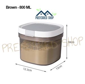 PREFERRED SHOP Milk Powder Container Milk Storage Container Milk Powder Anti-UV Storage Box Food Storage With Scraper Magnetic Hanging Spoon