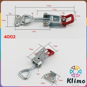 KLIMO Latch Clamp Adjustable Pull Latch Cabinet Door Box Toggle Lock Clamp with Hole 100kg/180kg Tightening Force