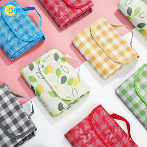 OEING Picnic Mat Camping Hiking Outdoor Portable Beach Blanket Folding Camping Mat Thick Waterproof Lawn Cloth Camping Equipment Mat