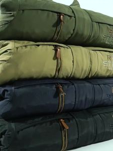 《1017》แจ็คเก็ตฤดูหนาวผู้ชายหลายกระเป๋า ขนแกะ เสื้อโค้ทบอมเบอร์กลางแจ้ง มีฮู้ด กันลม ทหาร หนา อุ่น เสื้อผ้าภายนอก 6XL