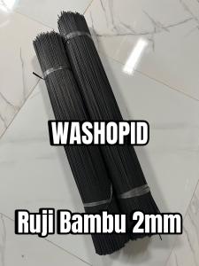 Ruji 2mm 60 cm 500 batang lidi bambu warna hitam Jeruji Sangkar burung