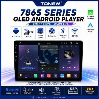 ⚡7865 Android Player 360⚡ 7865 Android Player Android 14 4G 9/10 inches UIS7865 DSP Wireless Apple Carplay/Android Auto