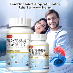 Dandelion Tablets Frequent Urination Relief Earthworm Protein Natural Overactive Bladder Remedy Prostate Health Herbal Supplement Earthworm Protein Dandelion Extract for Urinary System Health