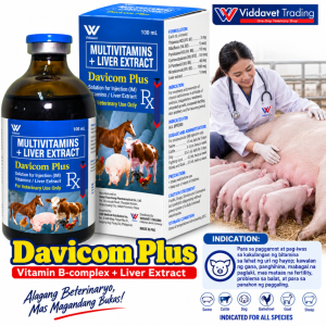 Viddavet Davicom Plus Multivitamins + Liver Extract davicom plus for pig viddavet davicom plus b complex injectable