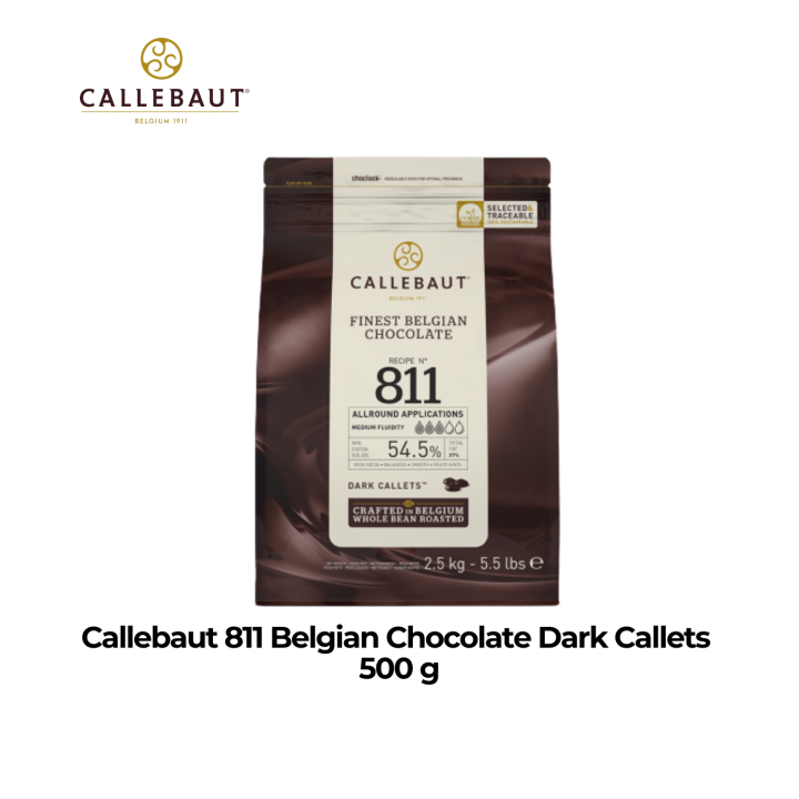 Callebaut Belgian Chocolate Dark Callets 811 (250 g-1 kg, Repacked ...