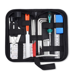25Pcs Guitar Repair Kit Professional Guitar Setup Tool Kit for Acoustic Guitar Electric Guitar