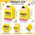 2 Pcs Pencil Shaped Holder Sharp and Dull Holder Wooden Dispenser Pencil Storage Organizer for Back to School Teachers Classroom Management Organization(Cute). 