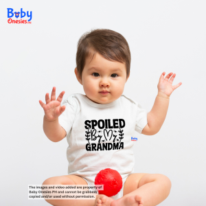 Baby Onesies PH Spoiled By My Grandma Grandpa Statement Baby Onesie 0-12 months Newborn Baby Boy Girl Cotton Bodysuit