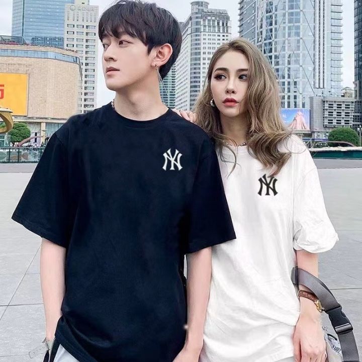[ส่งเร็ว] WO FA CAI👚เสื้อโอเวอร์ไซส์แขนสั้นสีขาว เสื้อยืด ลายการ์ตูน ...