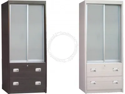 2 Doors Wardrobe